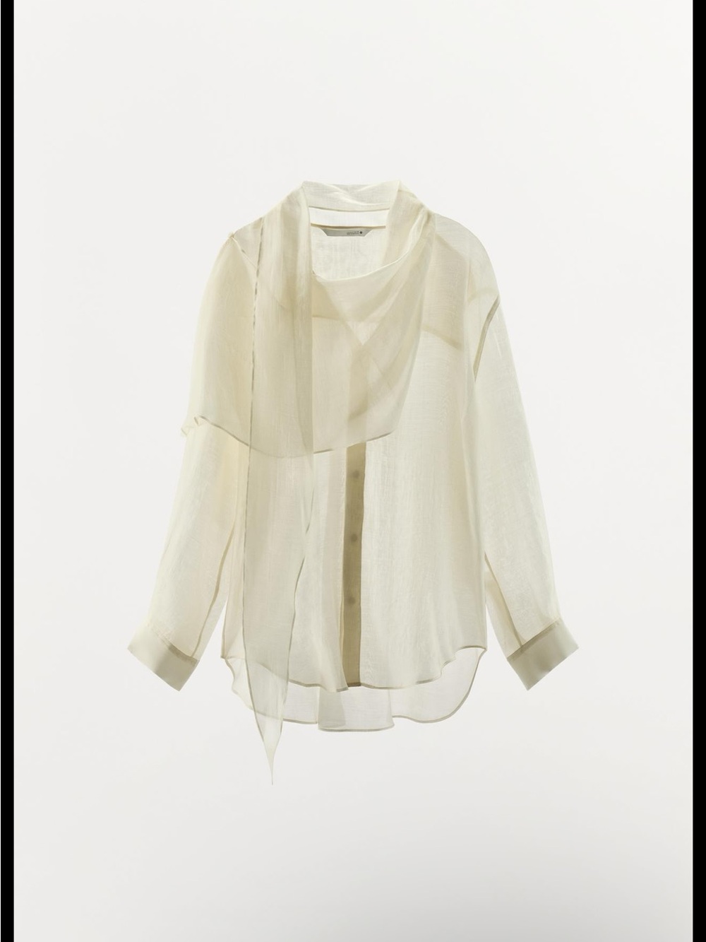 ZARA ZW COLLECTION HANDKERCHIEF SHIRT - Picture 5 of 11